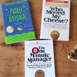 3 Books - Fish Sticks, The One Minute Manager, Who Moved My Cheese